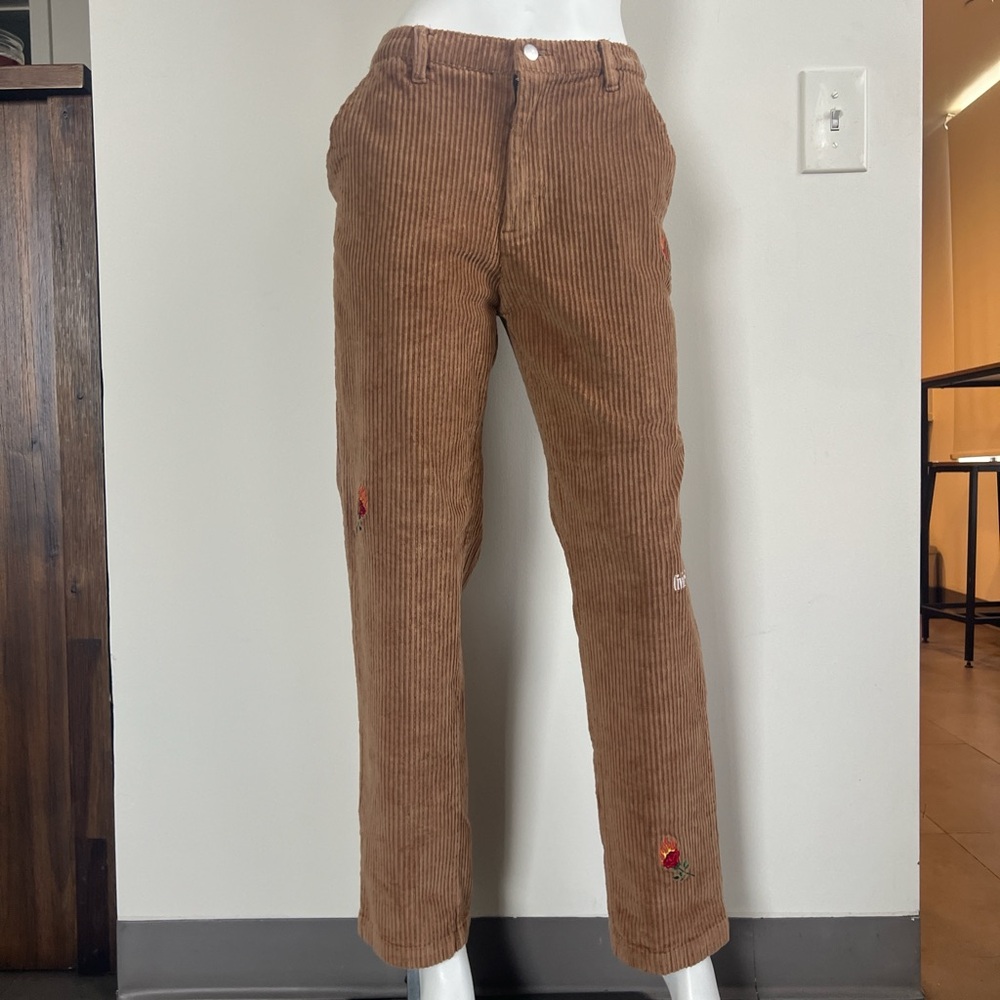 Civil Regime Embroidered Corduroy Trousers Pants